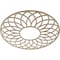 Ekena Millwork Cannes Wood Fretwork Pierced Ceiling Medallion, Hickory, 32"OD x 11"ID x 1/4"T CMWP32X32X0250CNHI - alternate 4